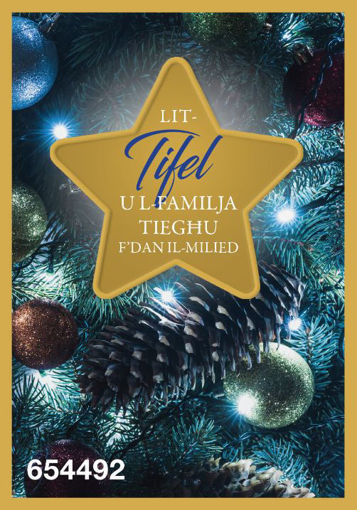 Picture of LIT-TIFEL U L-FAMILJA TIEGHU FDAN IL-MILIED KARTOLINA